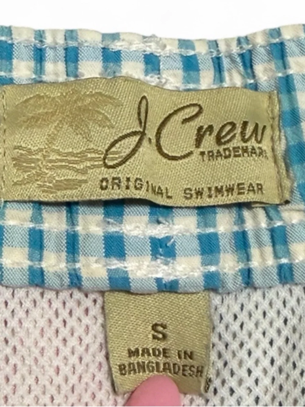 J.Crew Patchwork Seersucker Swim Trunks | Men’s Size Small | Colorblock Striped